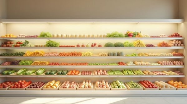 Gondole de magasin : optimiser la présentation des produits frais en rayon